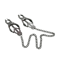 Nippelklemmen mit Kette und Silikon-Stimulationspads