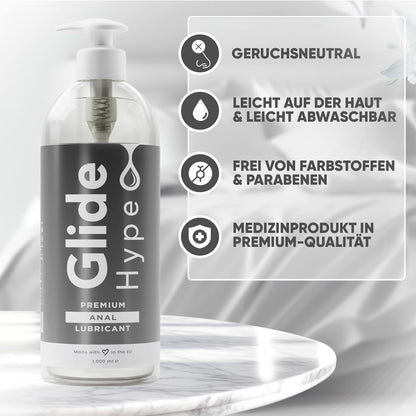 GlideHype Gleitgel ANAL, 1.000 ml