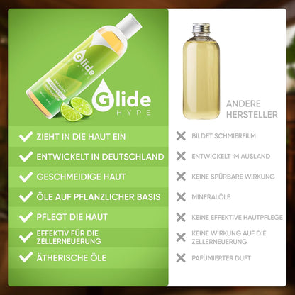 GlideHype Massageöl INSPIRATION mit Limettenduft