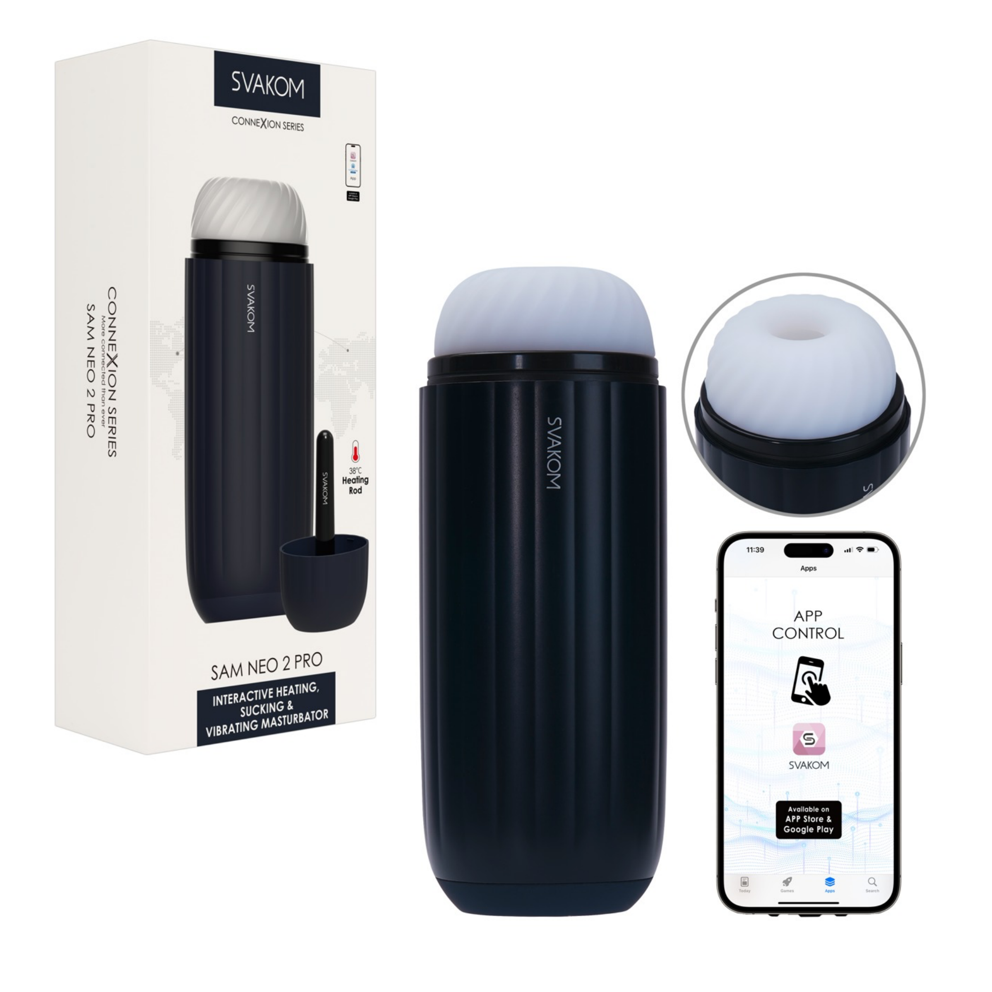 Sam Neo 2 Pro interaktiver Masturbator mit App-Steuerung KINKWERK Sam Neo 2 Pro interaktiver Masturbator mit App-Steuerung KINKWERK