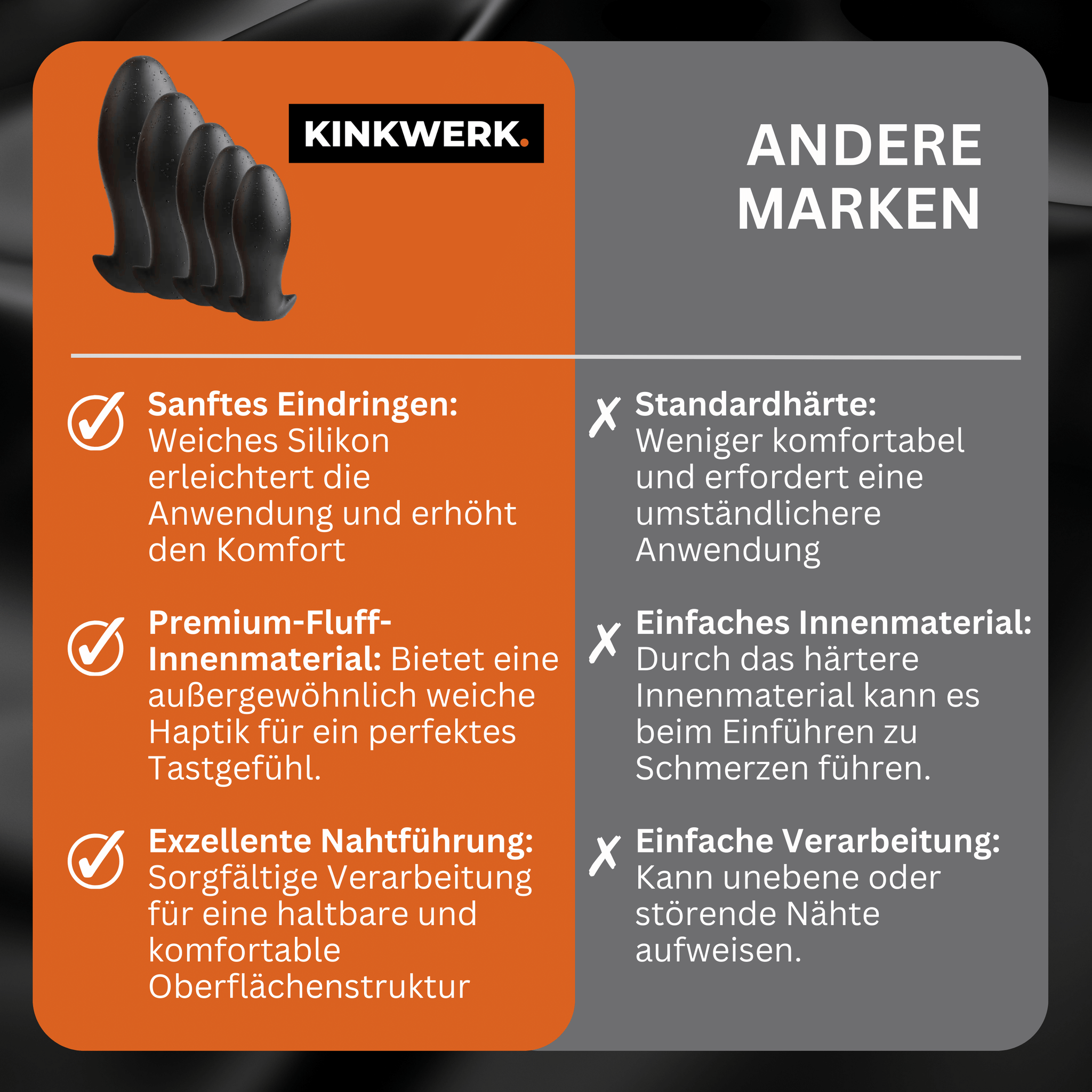 Analplug aus weichem Silikon KINKWERK Analplug aus weichem Silikon KINKWERK