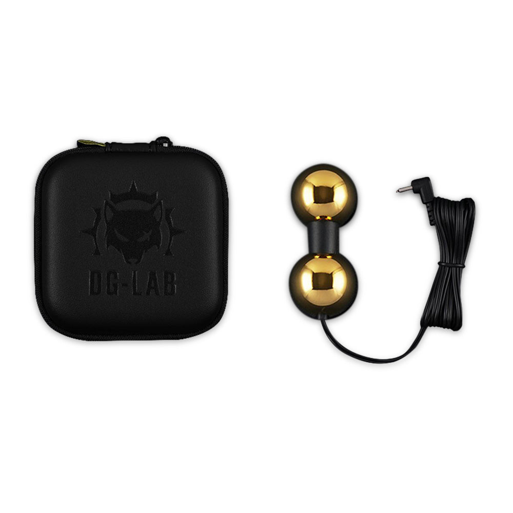Dungeon Lab (DG-Lab) Bi-Polar Double-Ball Electrode Gold