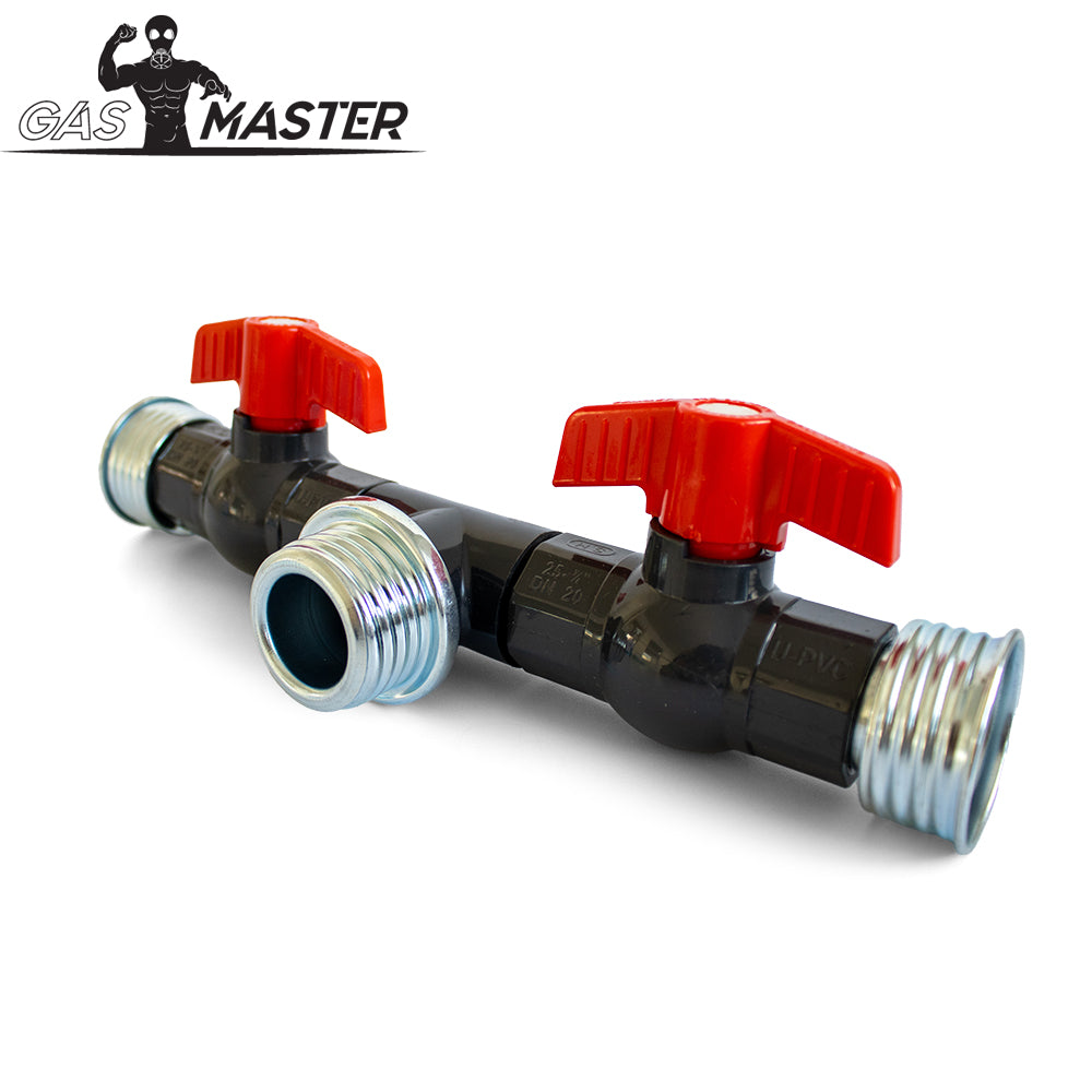 Air Selector T-Splitter mit Ventilen – Luftquelle per Drehschalter wählen