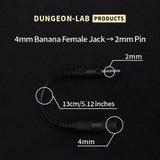 Dungeon Lab 4 mm Banana Female Jack to 2 mm Pin