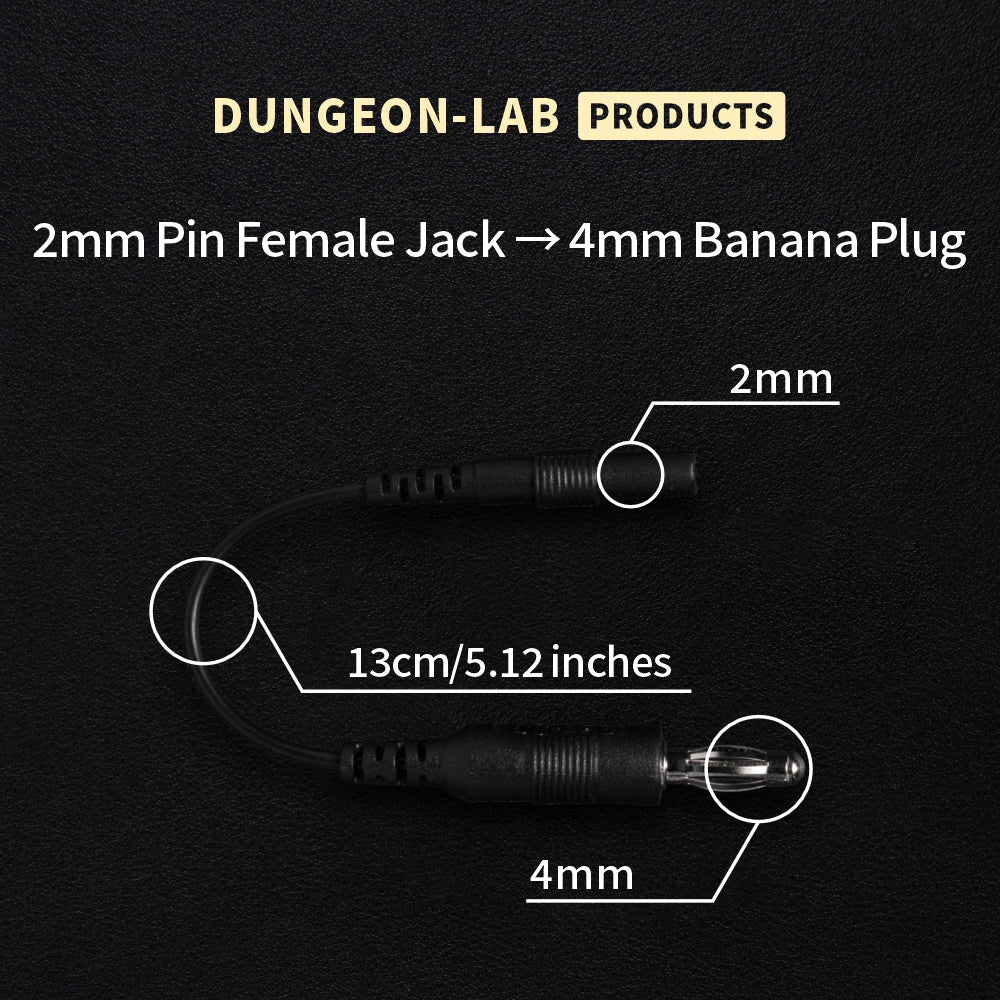 DG-Lab 2 mm Banana Female Jack to 4 mm Pin