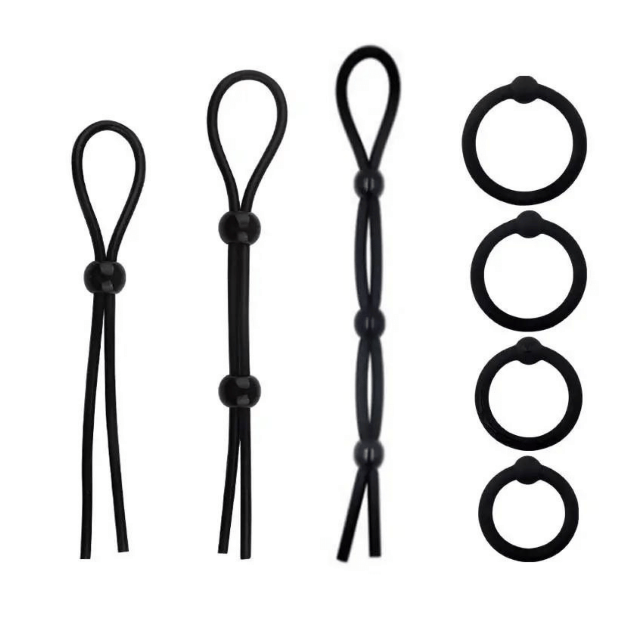 Penisringe & Penisschlaufen (4er Set) KINKWERK Penisringe & Penisschlaufen (4er Set) KINKWERK
