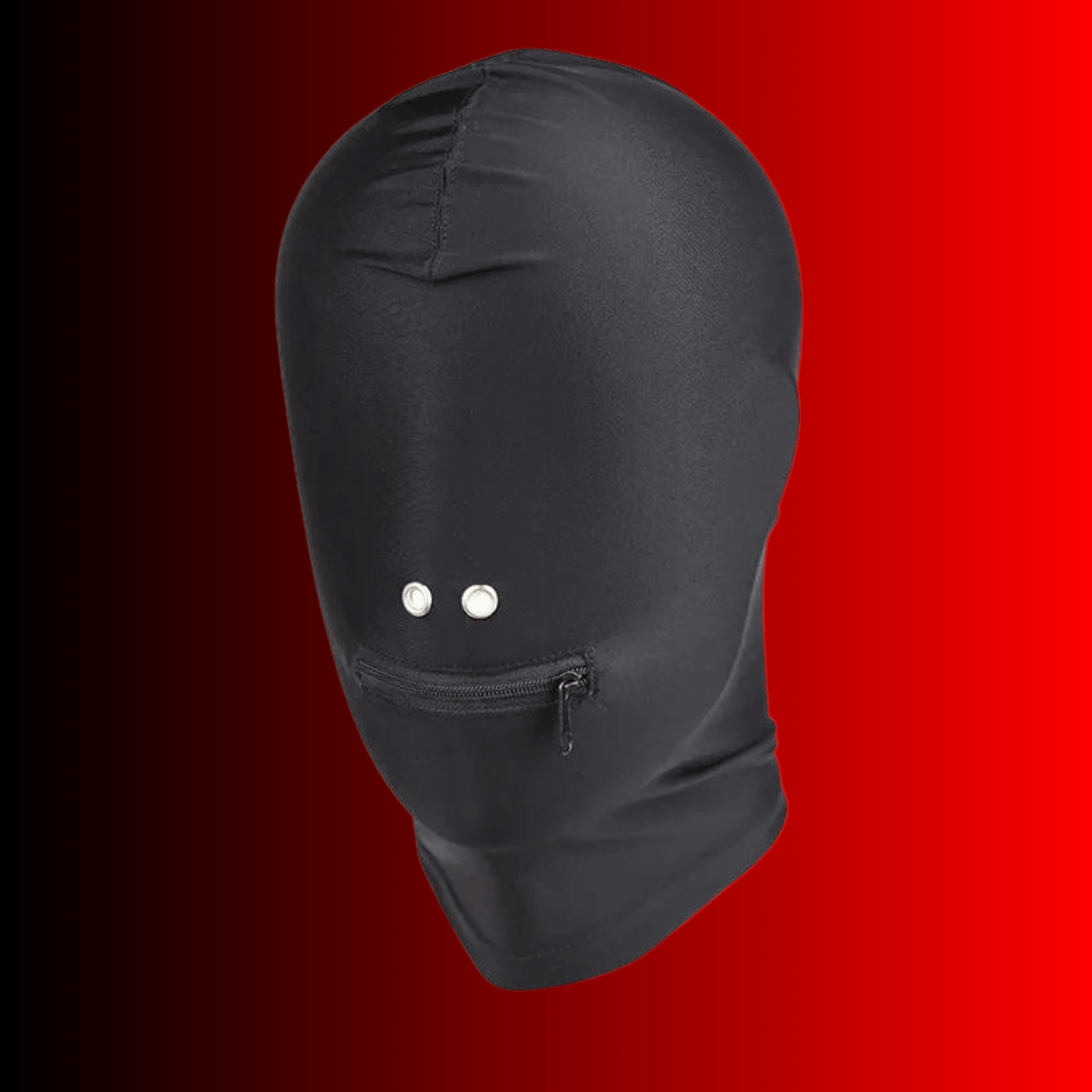 Kopfmaske mit Zipper für den Mund