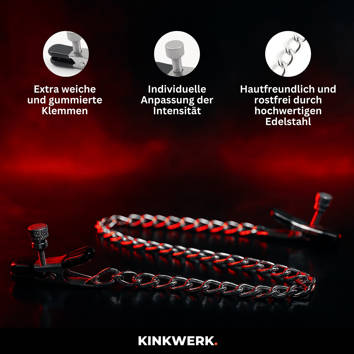 Nippelklemmen mit Kette