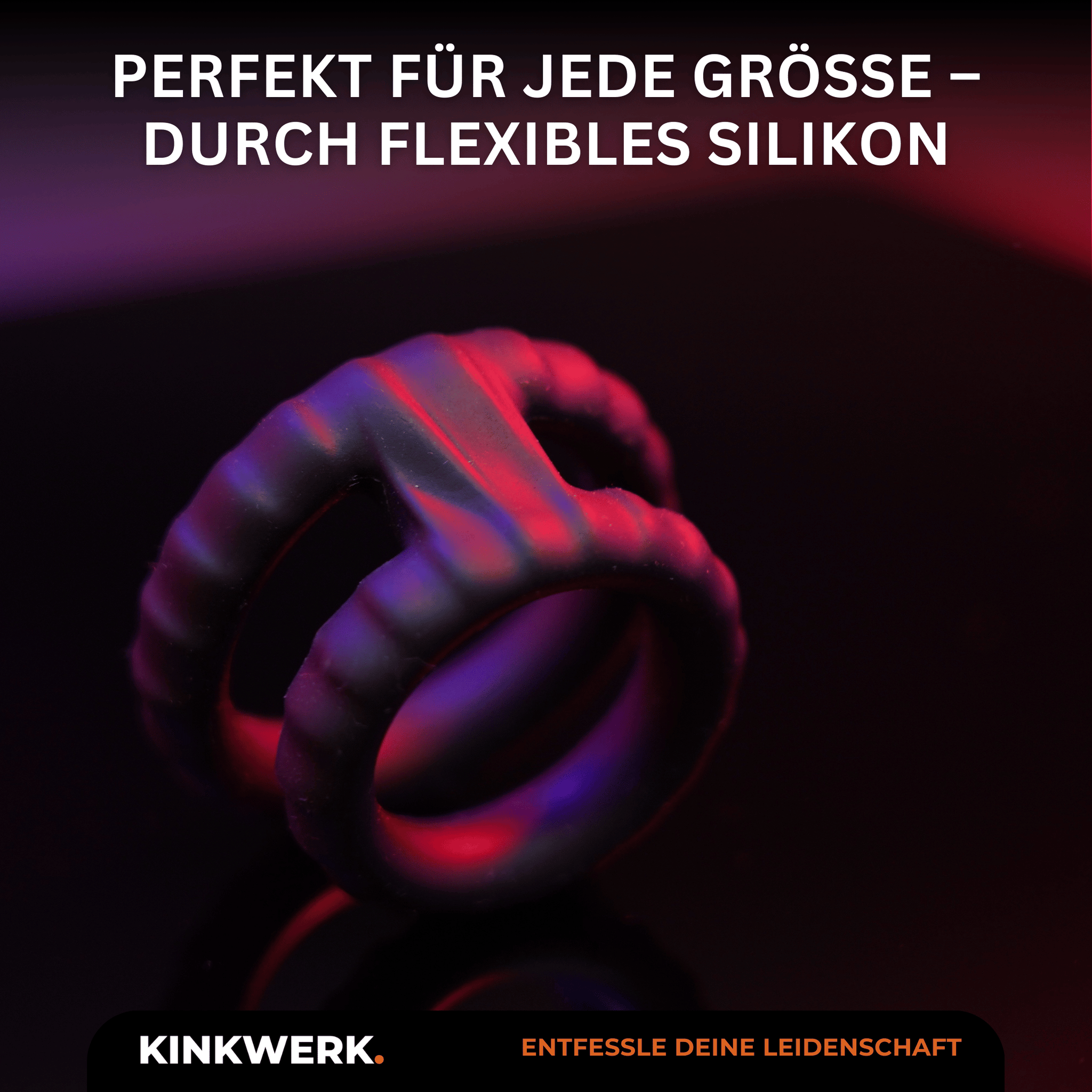 Penisring Dual aus Silikon KINKWERK Penisring Dual aus Silikon KINKWERK