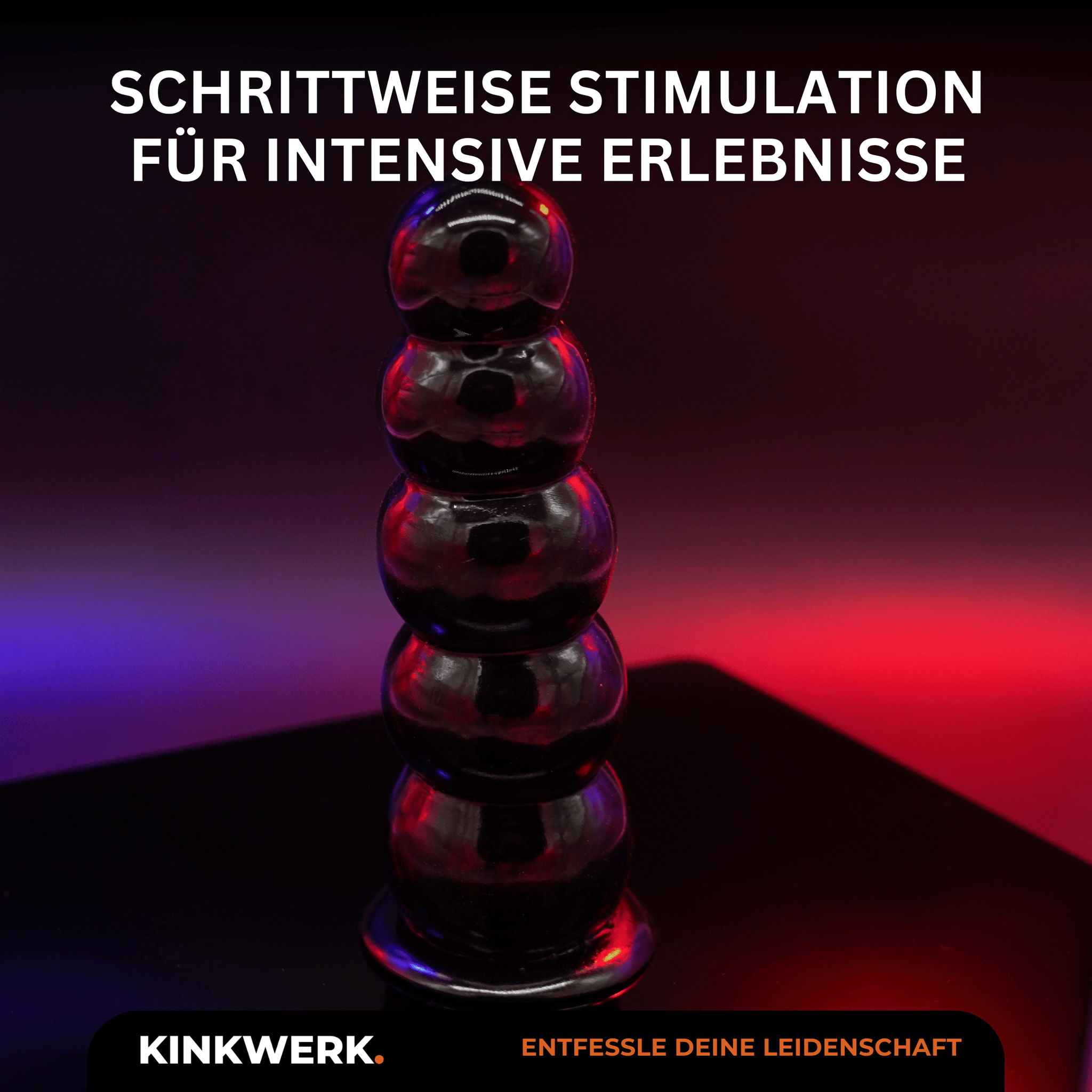 Analplug (Kugeldesign) mit starkem Saugnapf KINKWERK Analplug (Kugeldesign) mit starkem Saugnapf KINKWERK