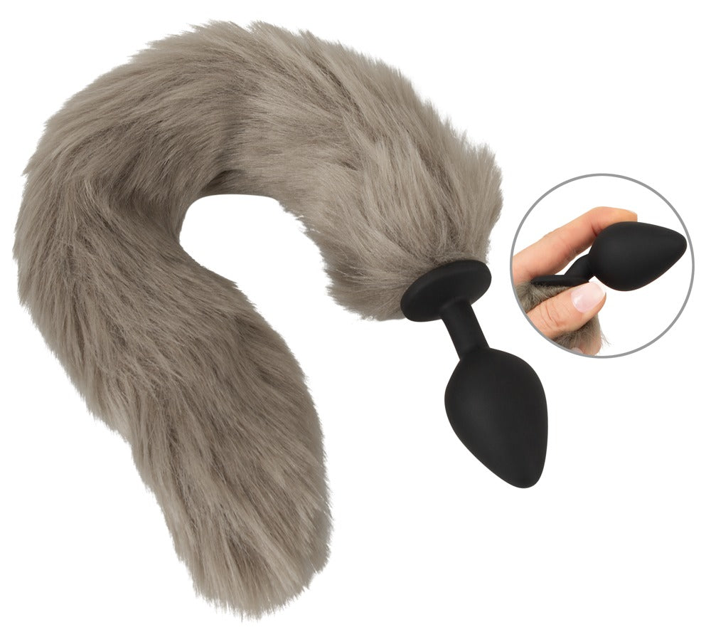Fluffy Tail Analplug aus Silikon