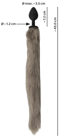 Fluffy Tail Analplug aus Silikon