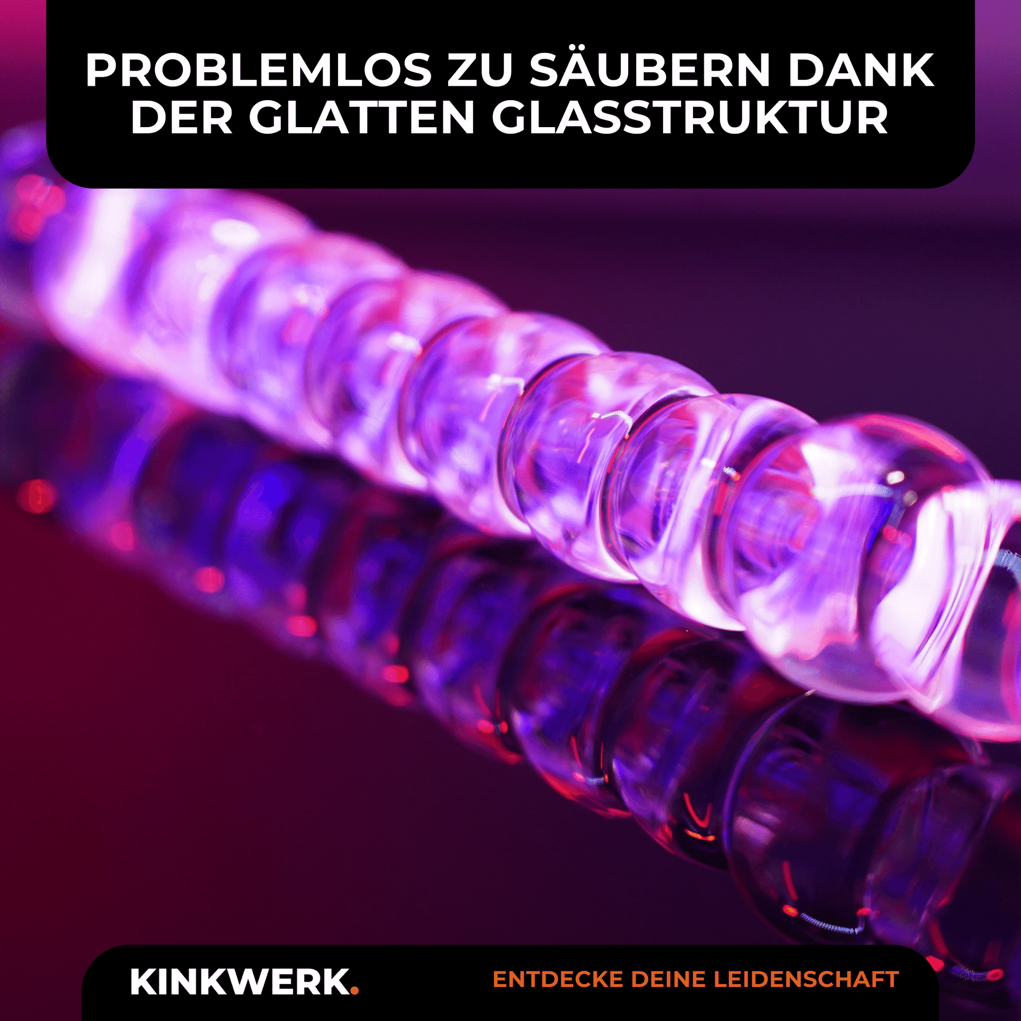 Glasdildo aus hochwertigem Glas (Erwrm- & Khlbar) KINKWERK Glasdildo aus hochwertigem Glas (Erwrm- & Khlbar) KINKWERK