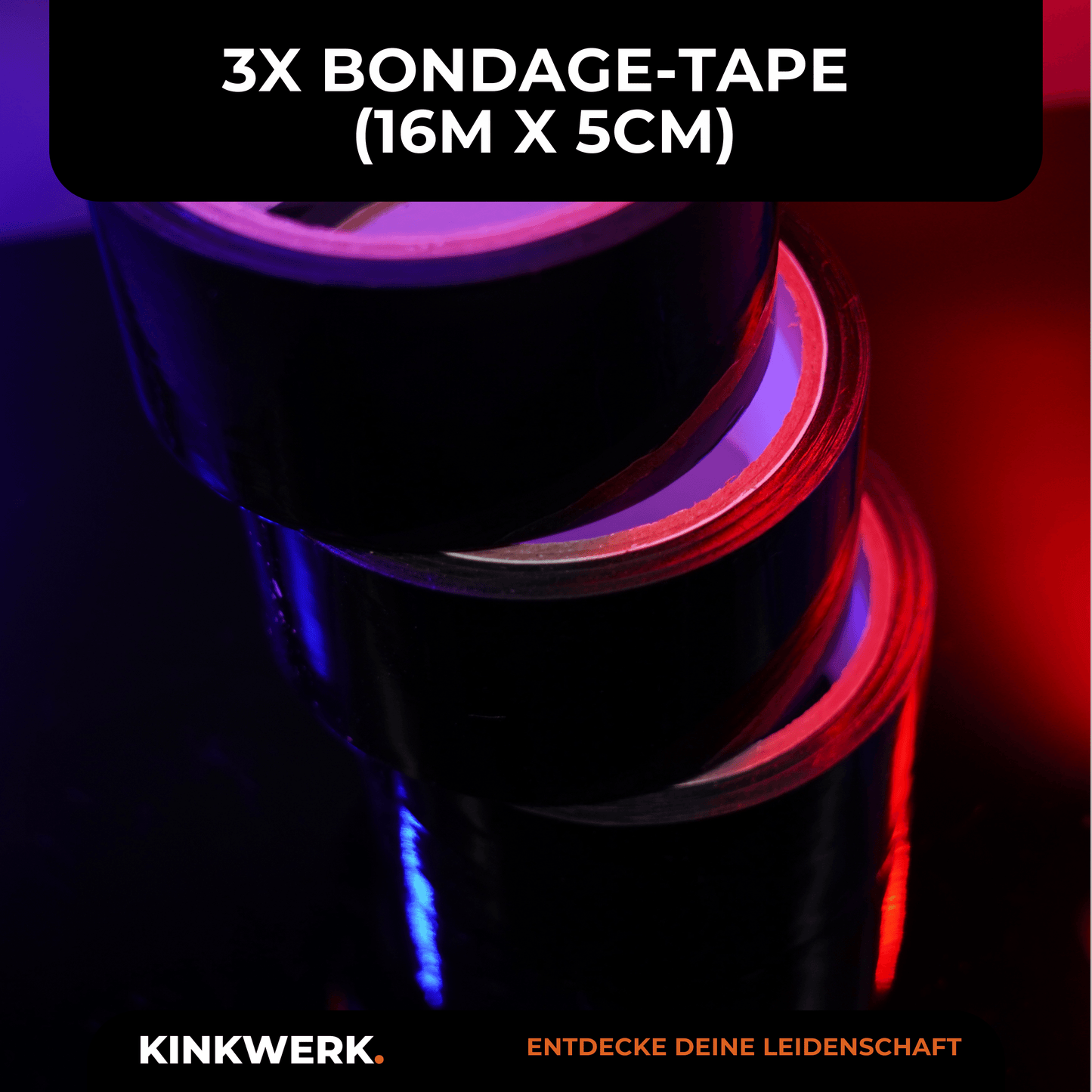 Bondage Tape 3er Set (16m x 5cm)