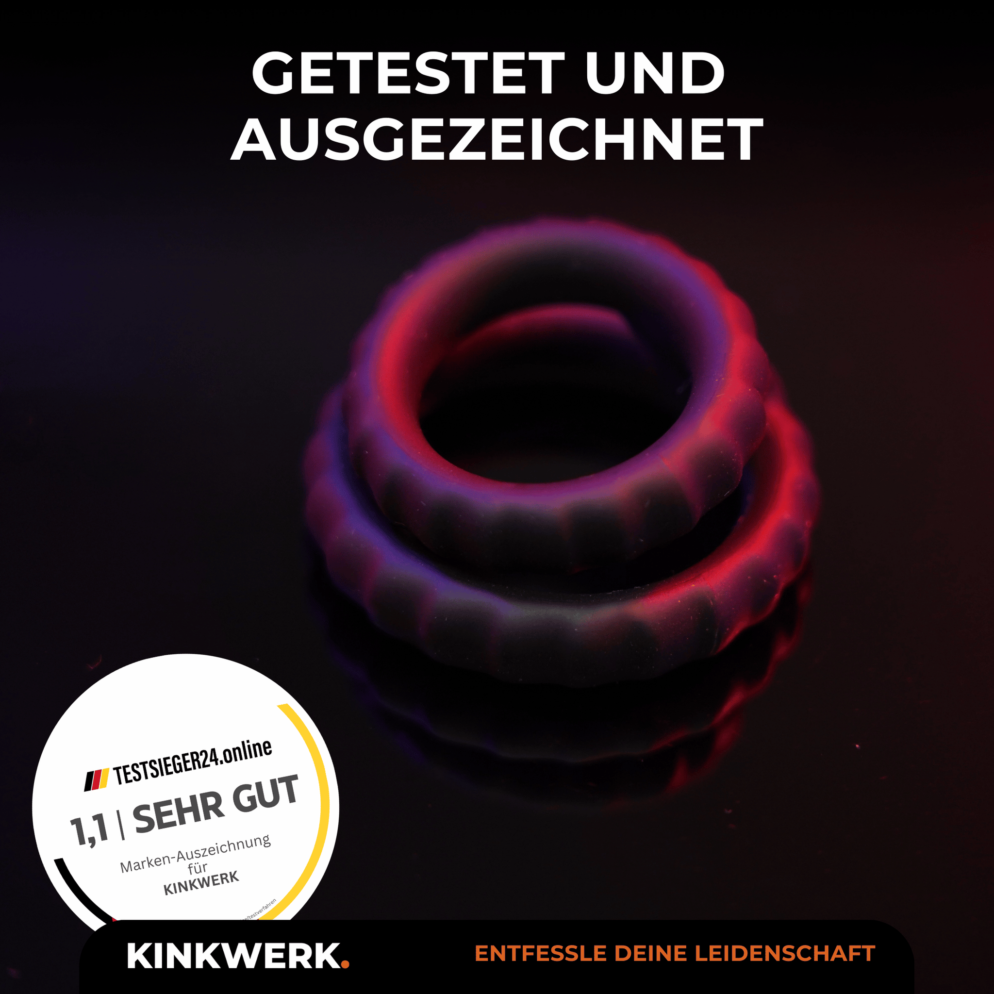 Penisring Dual aus Silikon KINKWERK Penisring Dual aus Silikon KINKWERK