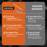 Analhaken mit 3 festen Kugeln