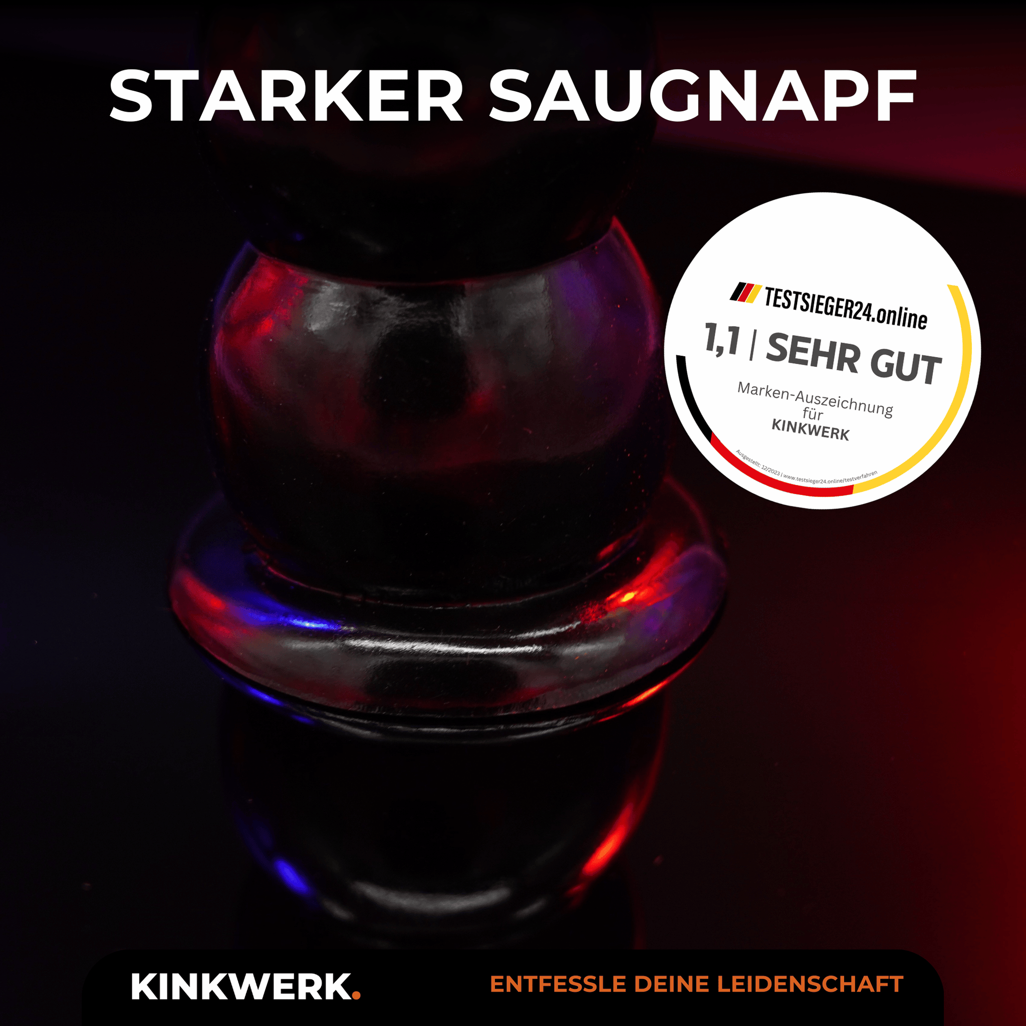 Analplug (Kugeldesign) mit starkem Saugnapf KINKWERK Analplug (Kugeldesign) mit starkem Saugnapf KINKWERK