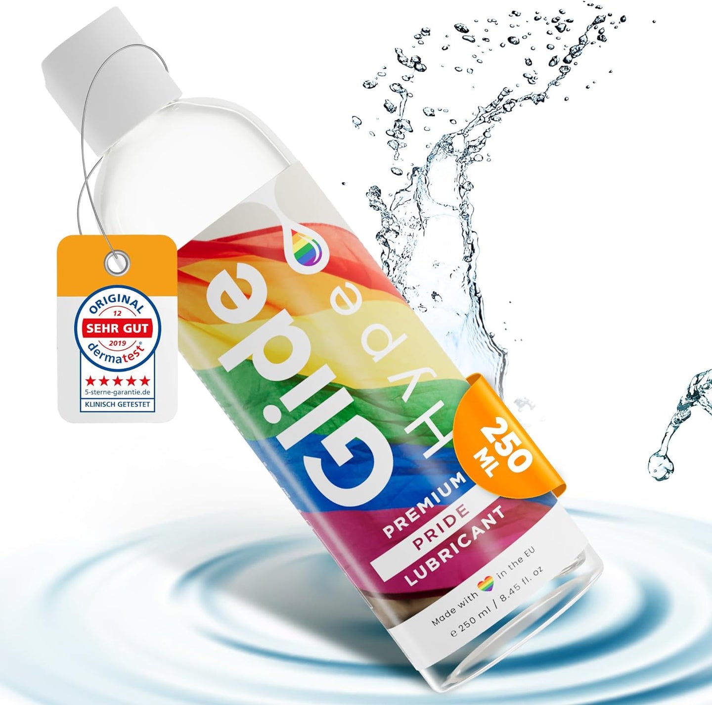 GlideHype Gleitgel ‚PRIDE' auf Wasserbasis