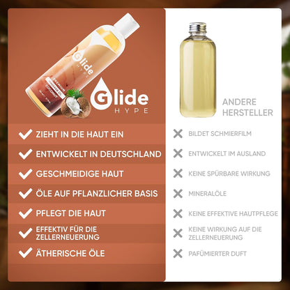 GlideHype Massageöl Kokos