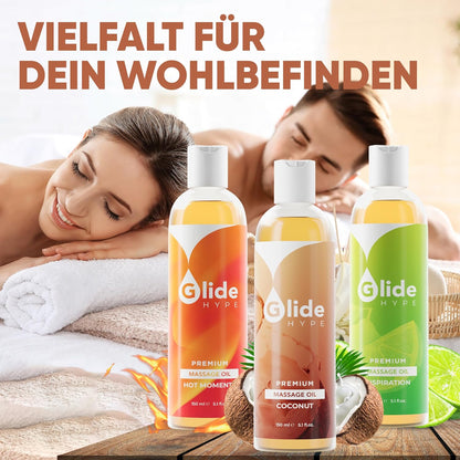 GlideHype Massageöl Kokos