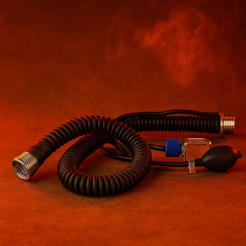 Gasmaskenschlauch mit Aroma Pumpe / Aroma-Pumpenschlauch