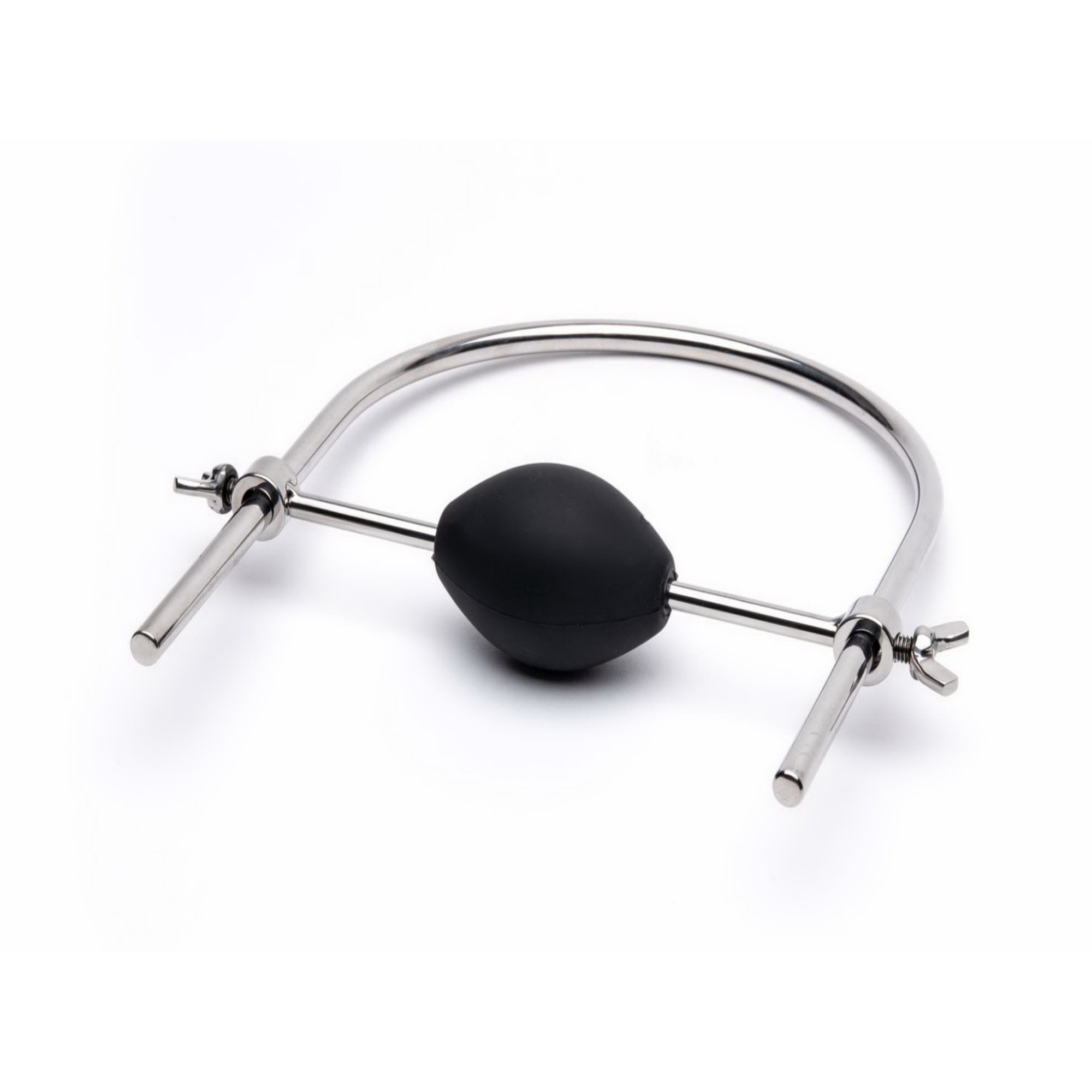 Brace Ball Gag mit Edelstahl-Nackenbügel – Fixierbare Mundknebelung